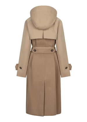 Waterproof Straight Trench 2.0 | Beige Two Tone