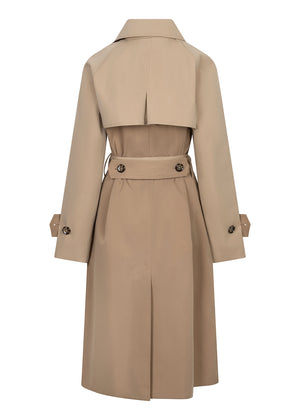 Waterproof Straight Trench 2.0 | Beige Two Tone