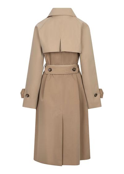 Waterproof Straight Trench 2.0 | Beige Two Tone