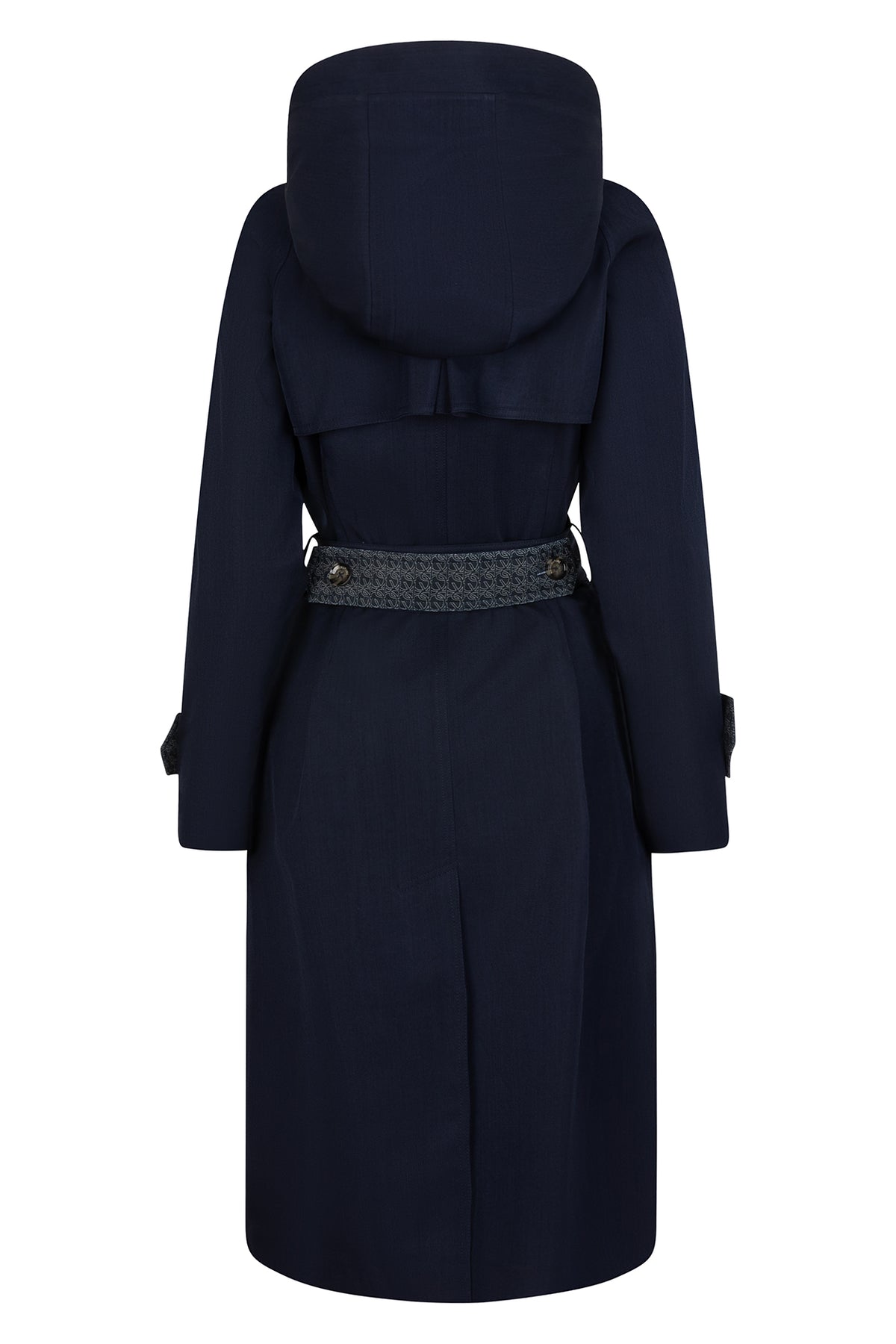 Waterproof Straight-Fit Trenchcoat | Navy Melange