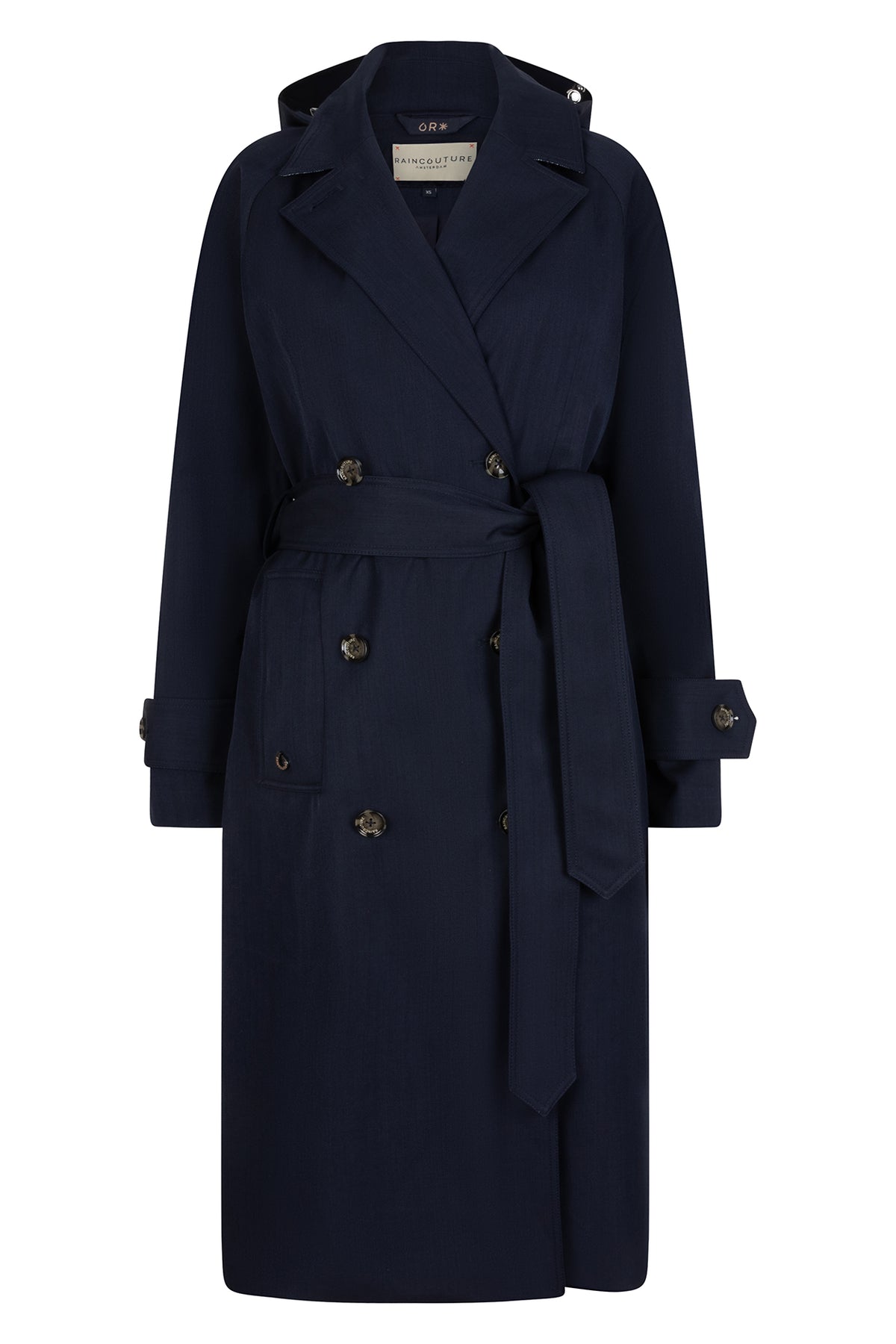 Waterproof Straight-Fit Trenchcoat | Navy Melange