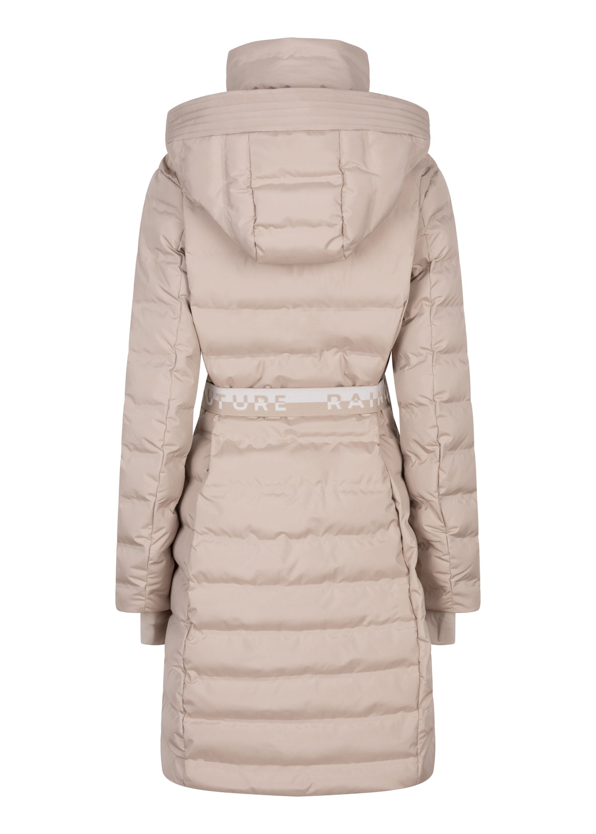 Waterproof Tailored-Fit Puffer Jacket  |  Beige