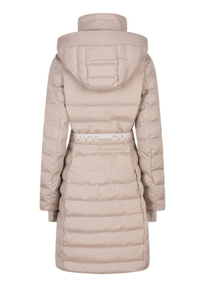 Waterproof Tailored-Fit Puffer Jacket  |  Beige