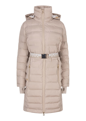 Waterproof Tailored-Fit Puffer Jacket  |  Beige