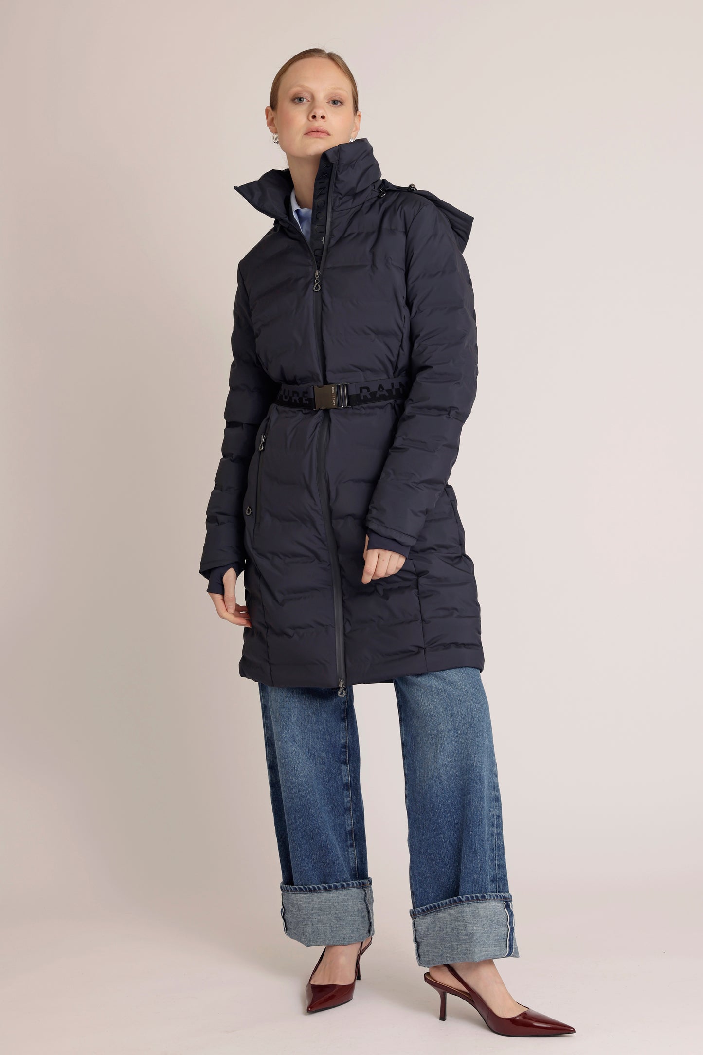 Waterproof Tailored-Fit Puffer Jacket  | New Navy