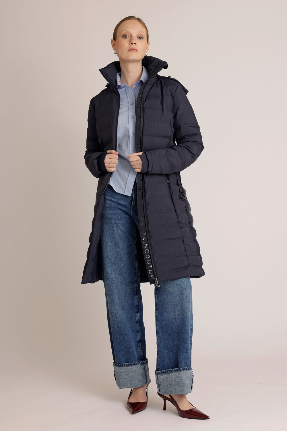 Waterproof Tailored-Fit Puffer Jacket  | New Navy