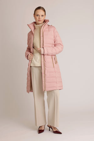 Waterproof Tailored-Fit Puffer Jacket  | Pink