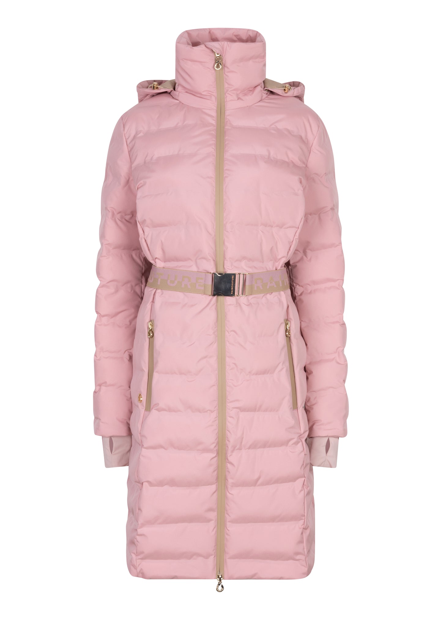 Waterproof Tailored-Fit Puffer Jacket  | Pink