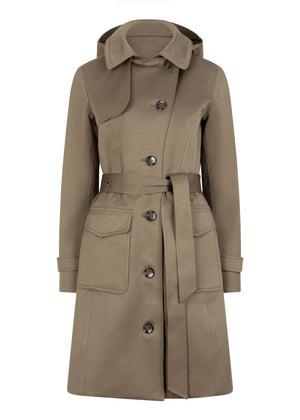 Waterproof Tailored To Fit Trenchcoat | Light Green