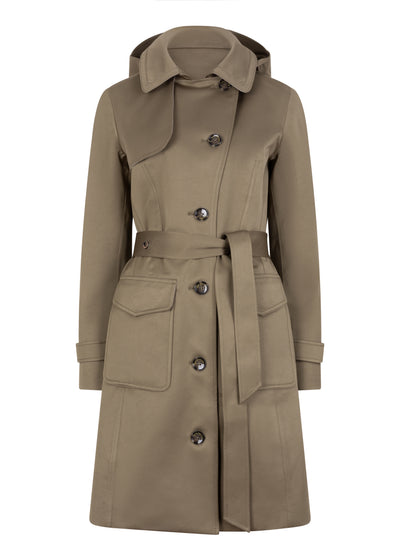 Waterproof Tailored To Fit Trenchcoat | Light Green