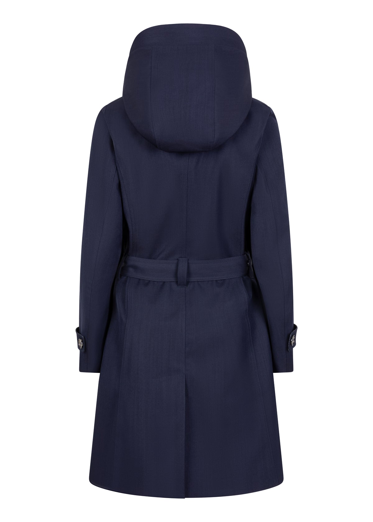 Waterproof Tailored To Fit Trenchcoat | Navy Melange