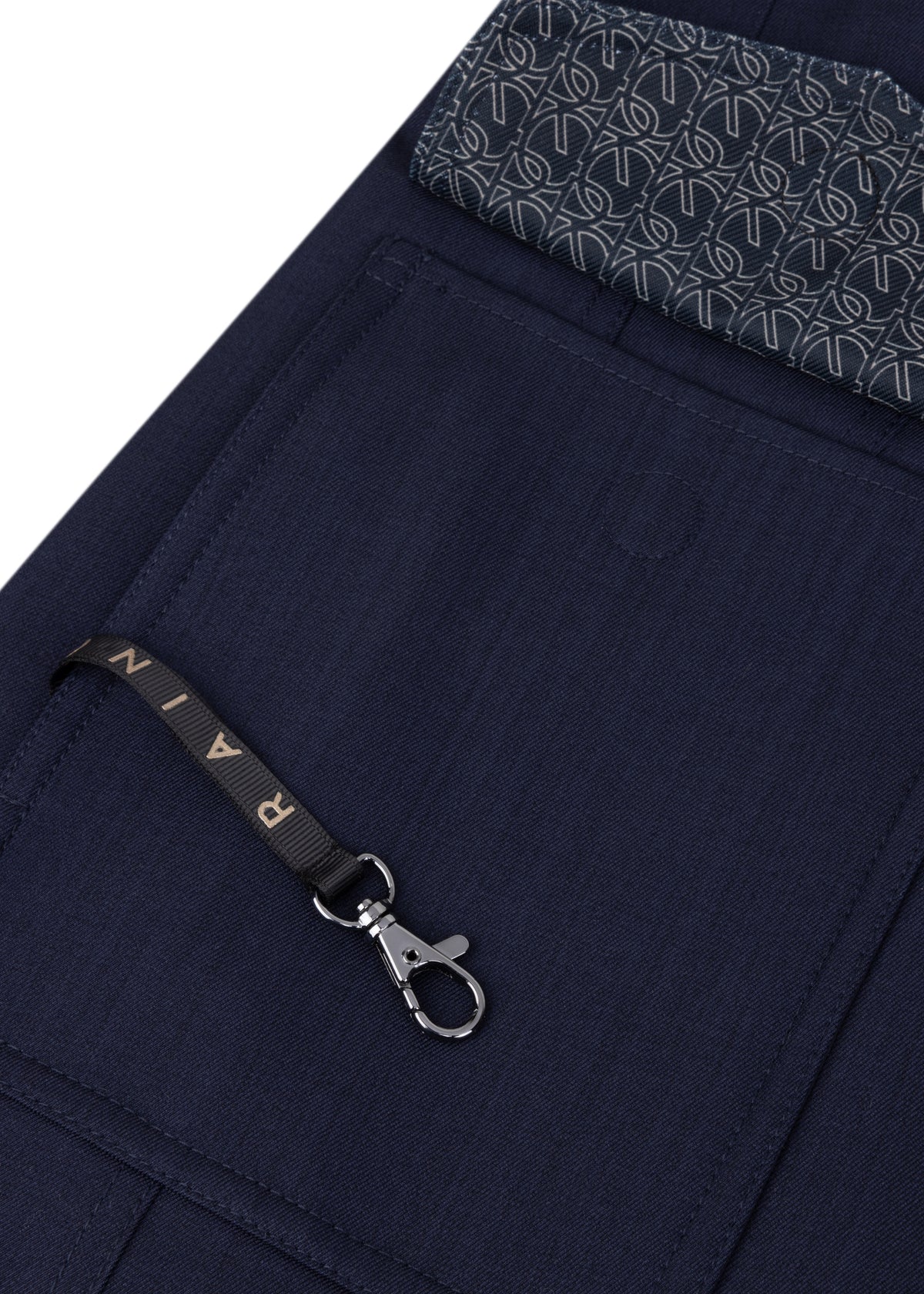 Waterproof Tailored To Fit Trenchcoat | Navy Melange