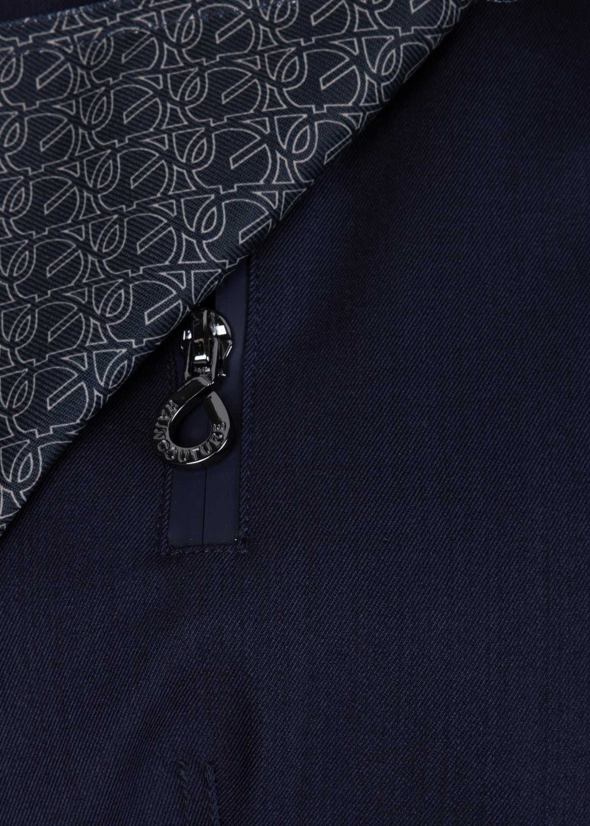 Waterproof Tailored To Fit Trenchcoat | Navy Melange