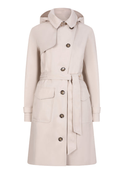 Waterproof Tailored To Fit Trenchcoat  | Sandy Melange