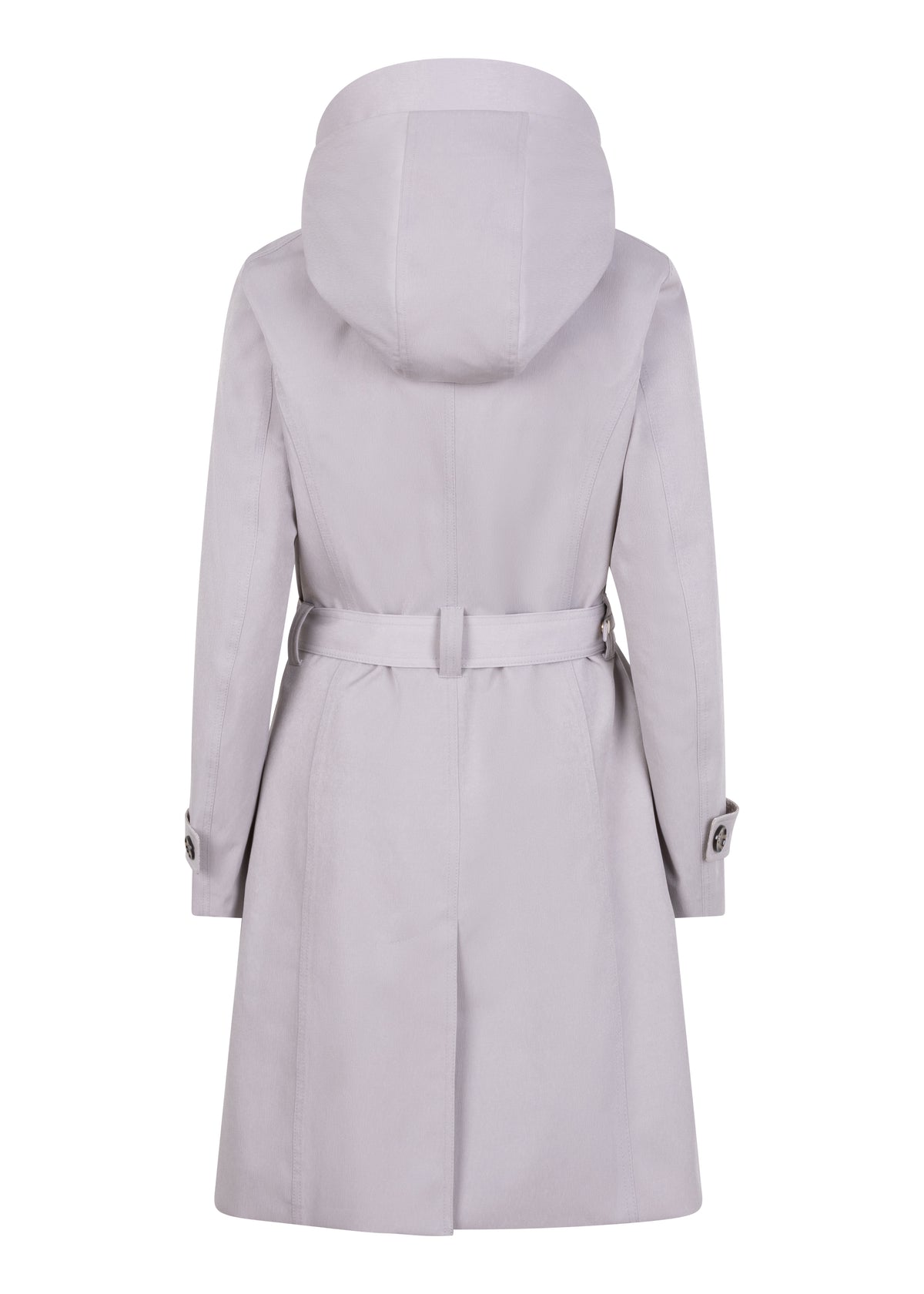 Waterproof Tailored To Fit Trenchcoat  | Structured Silver Grey