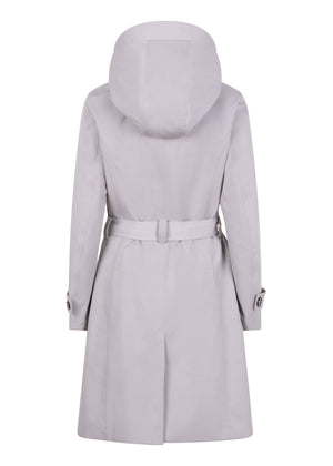 Waterproof Tailored To Fit Trenchcoat  | Structured Silver Grey