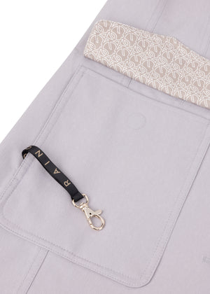 Waterproof Tailored To Fit Trenchcoat  | Structured Silver Grey