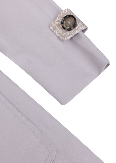 Waterproof Tailored To Fit Trenchcoat  | Structured Silver Grey