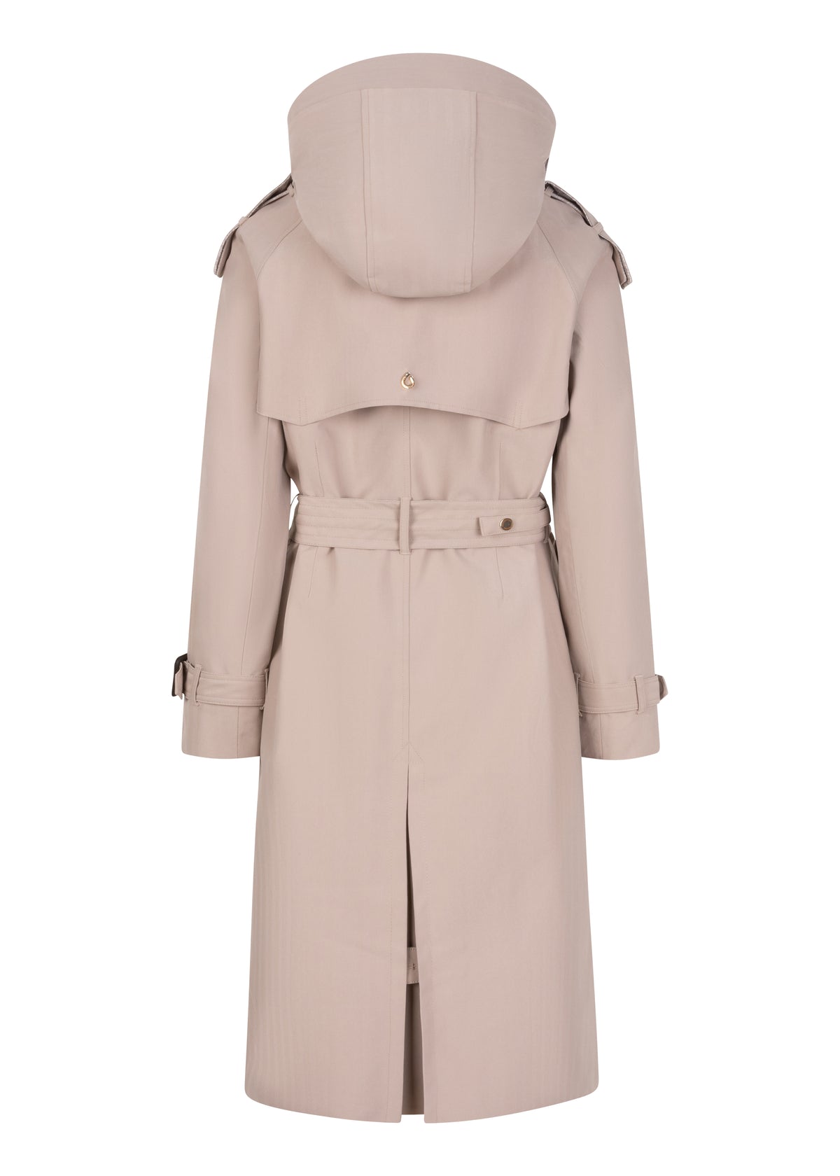 Waterproof Relaxed Fit Trenchcoat | Beige Herringbone