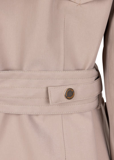 Waterproof Relaxed Fit Trenchcoat | Beige Herringbone