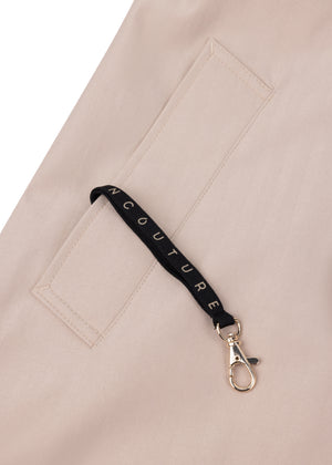 Waterproof Relaxed Fit Trenchcoat | Beige Herringbone