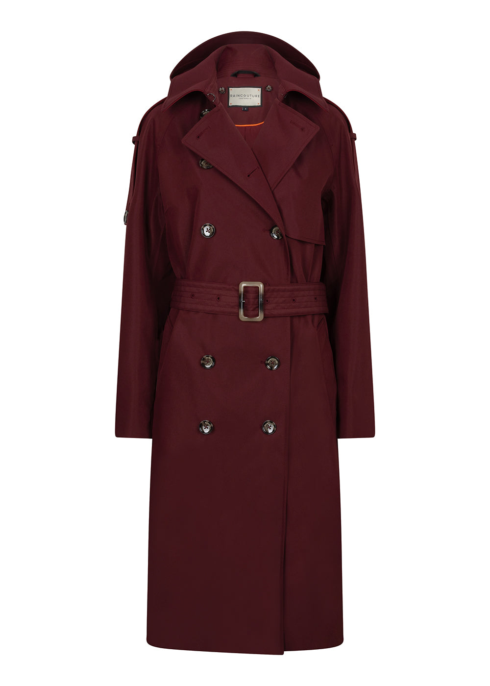Waterproof Relaxed Fit Trenchcoat  | Burgundy