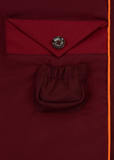 Waterproof Relaxed Fit Trenchcoat  | Burgundy