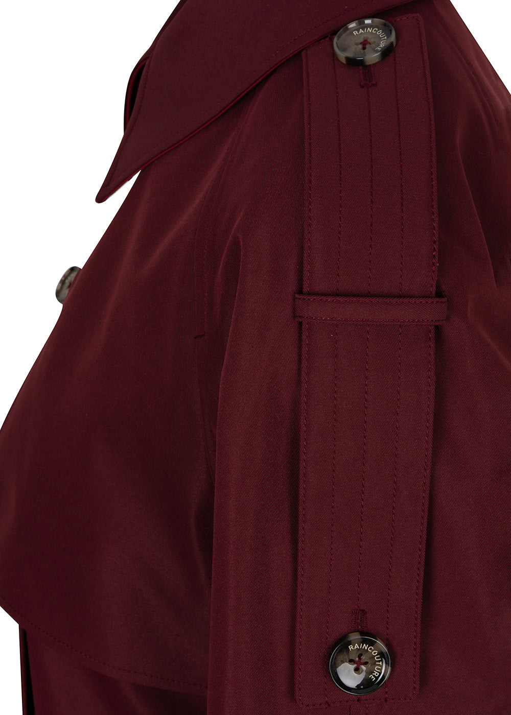 Waterproof Relaxed Fit Trenchcoat  | Burgundy