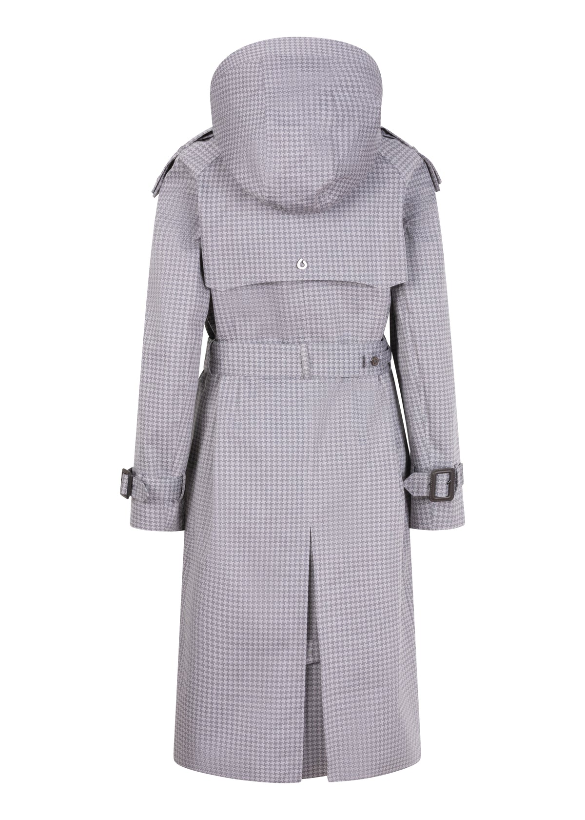 Waterproof Relaxed Fit Trenchcoat  | Gray Check