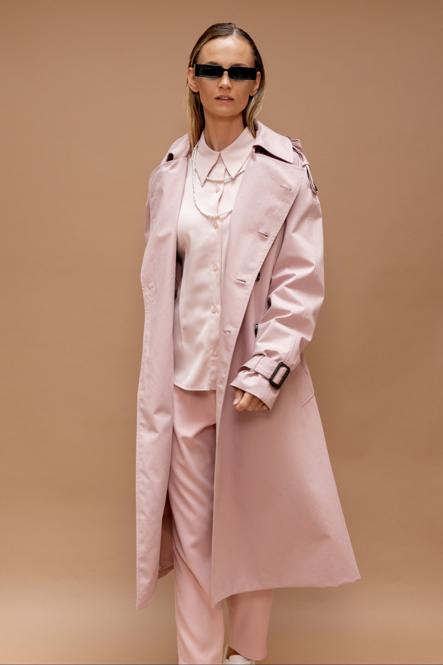 Waterproof Timeless Trench - Pink