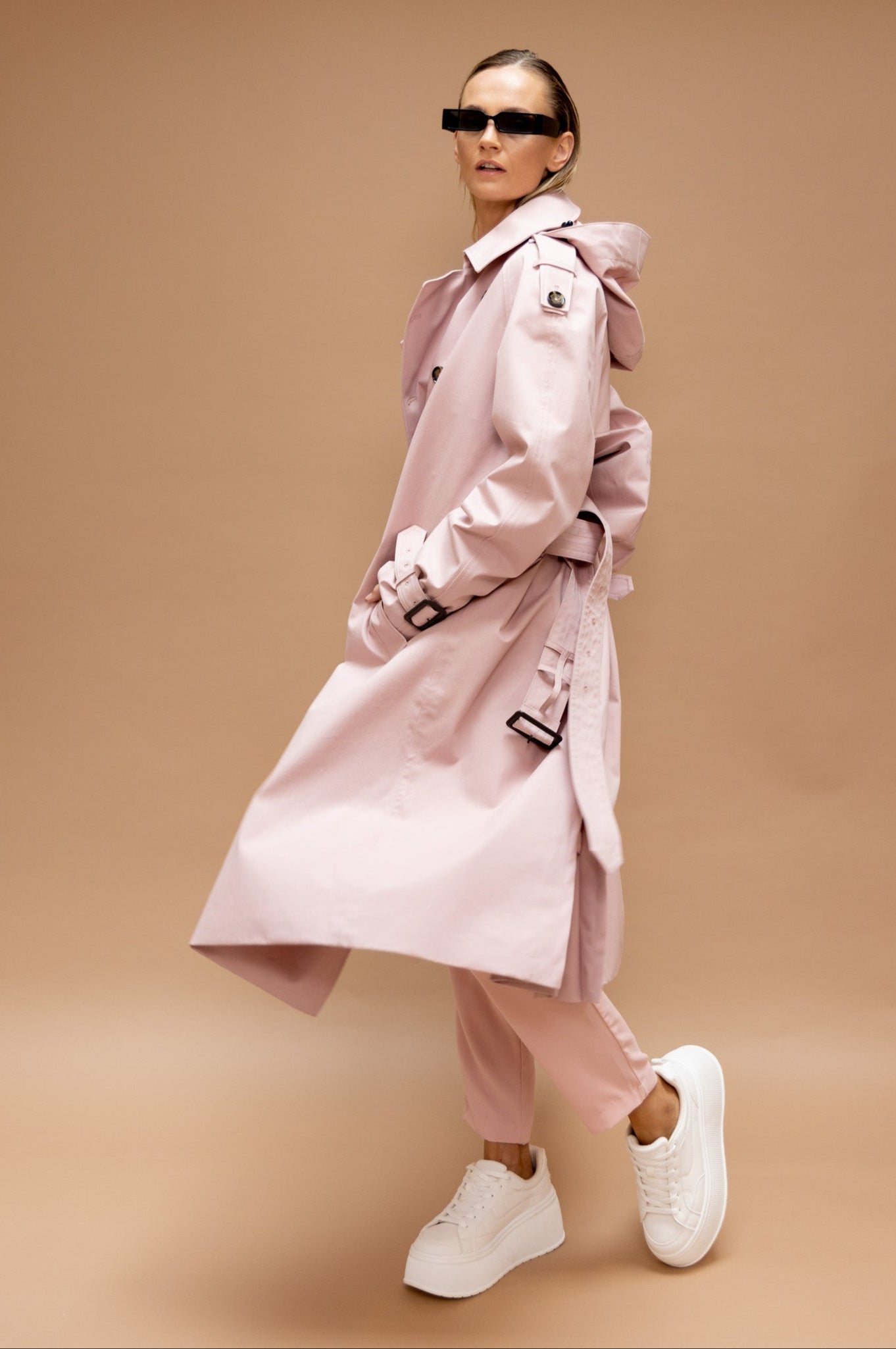 Waterproof Timeless Trench - Pink