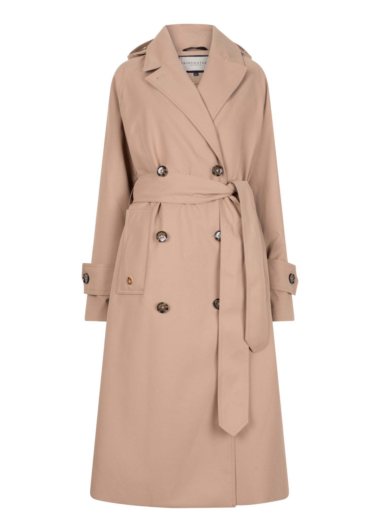 Waterproof Straight-Fit Trenchcoat  | Beige Lightweight