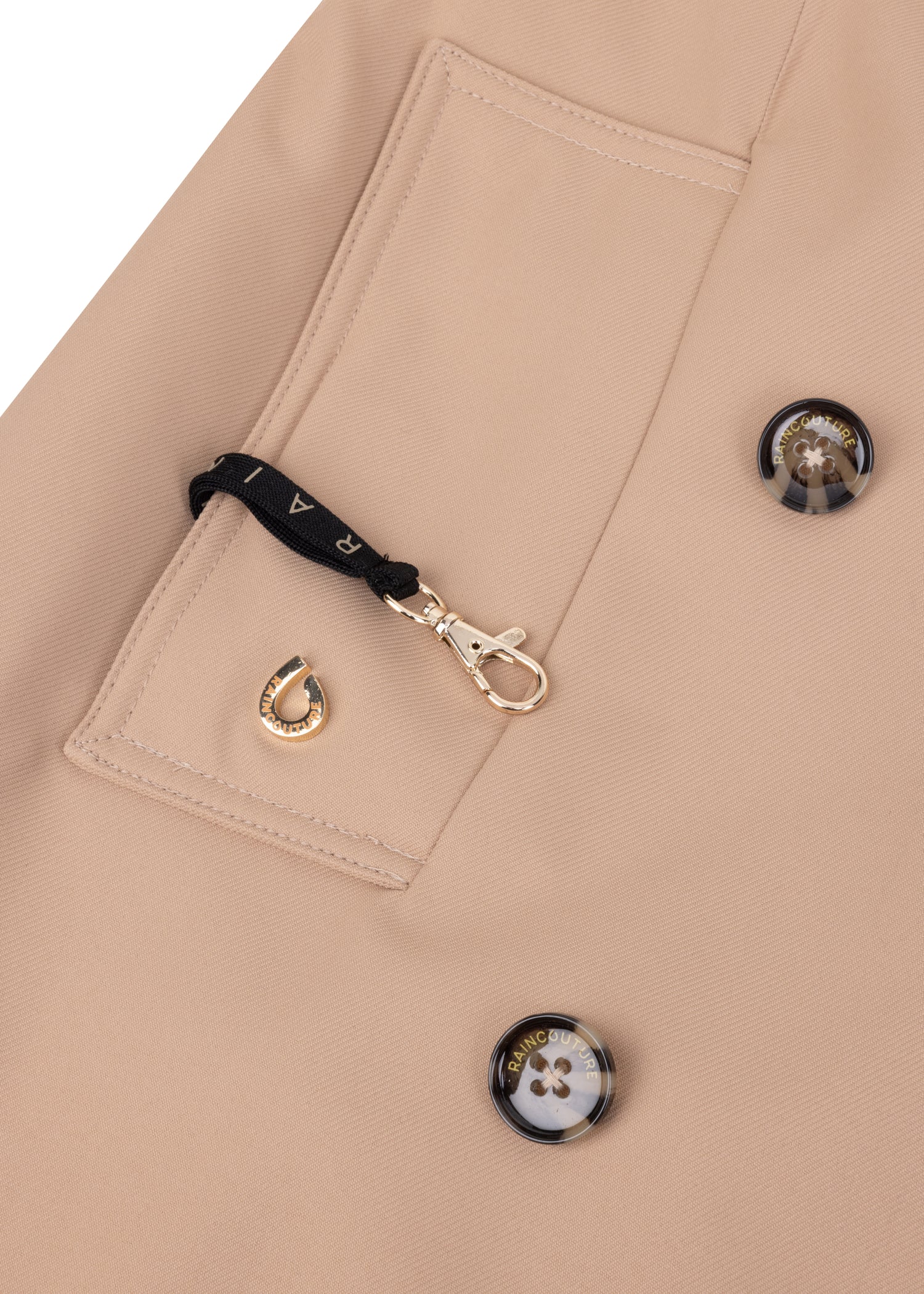 Waterproof Straight-Fit Trenchcoat  | Beige Lightweight