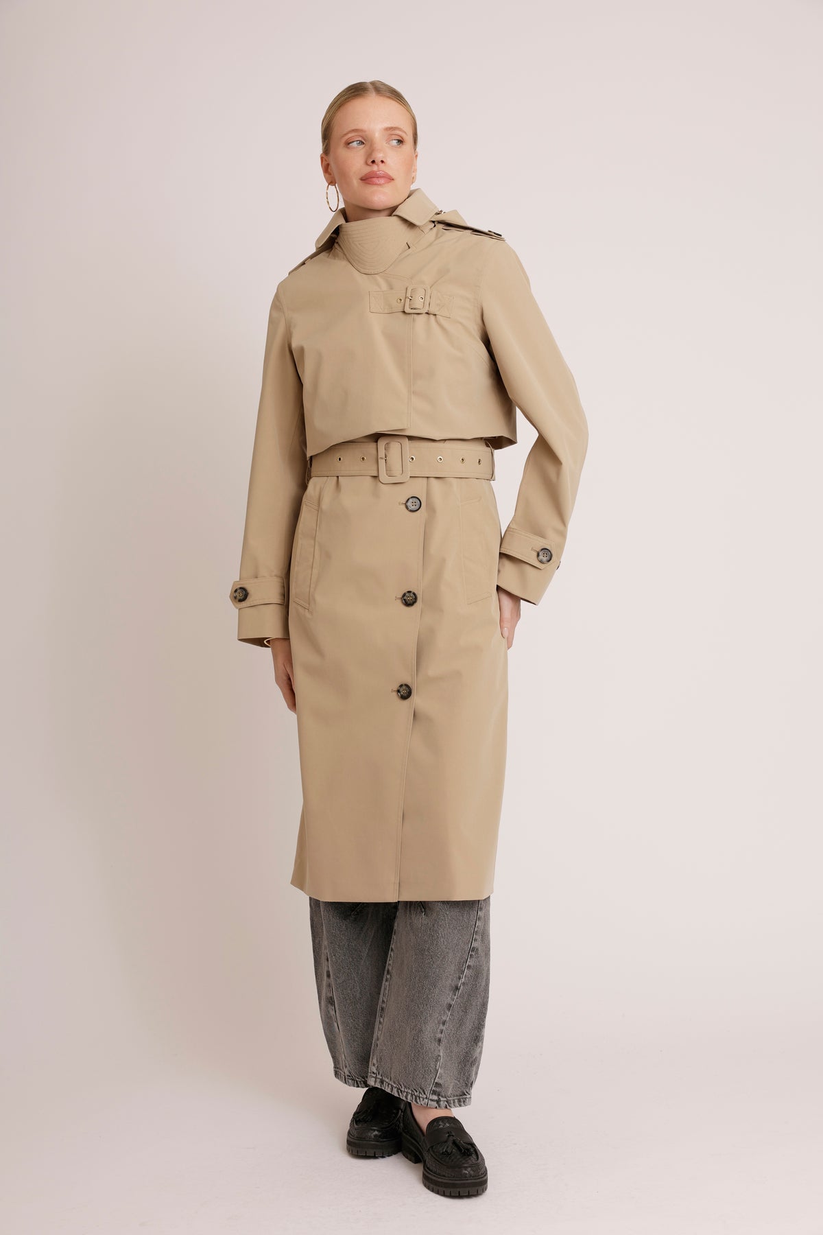 3-in-1 Trench-Dress | Beige