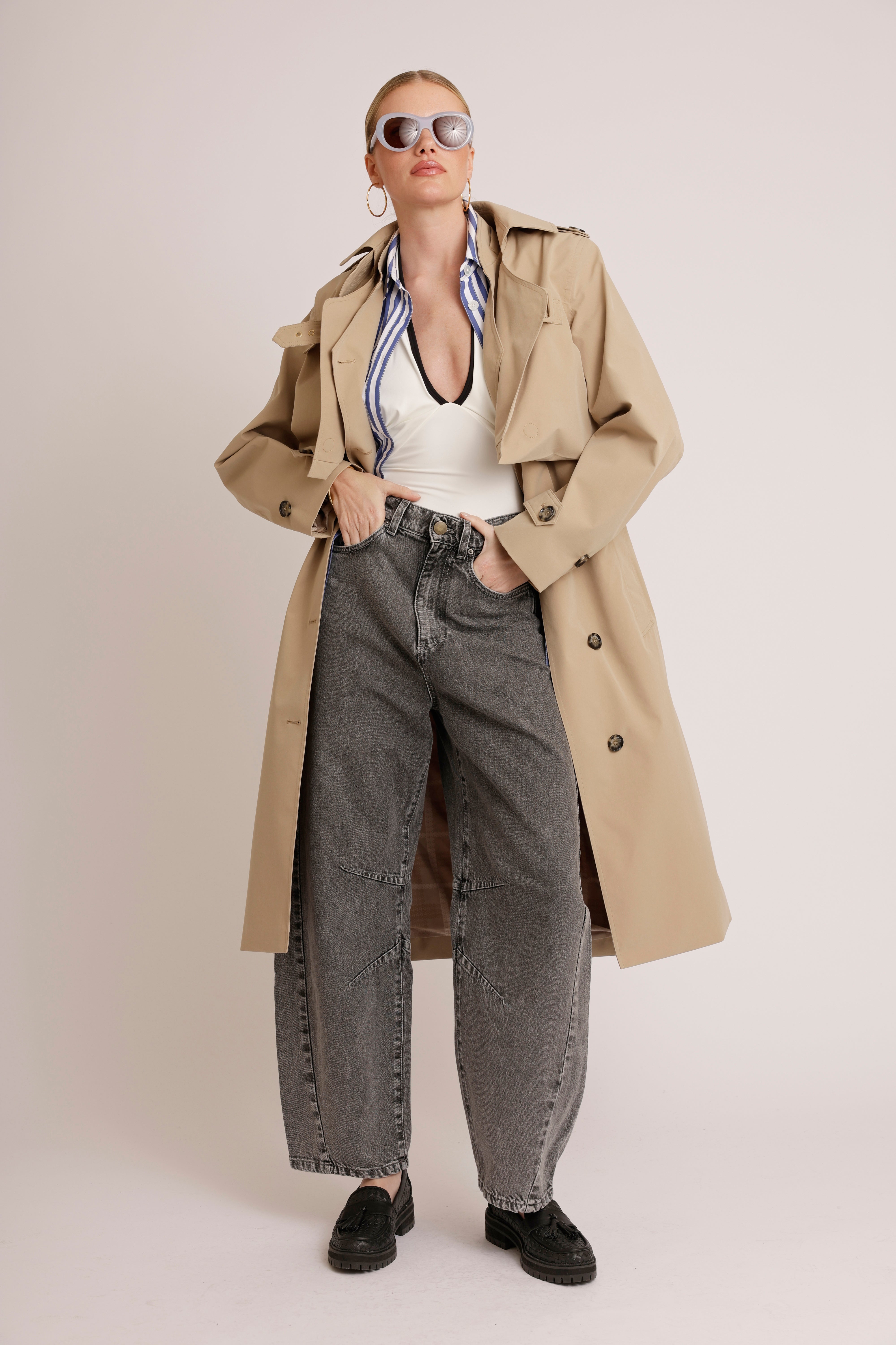 3-in-1 Trench Dress | Beige