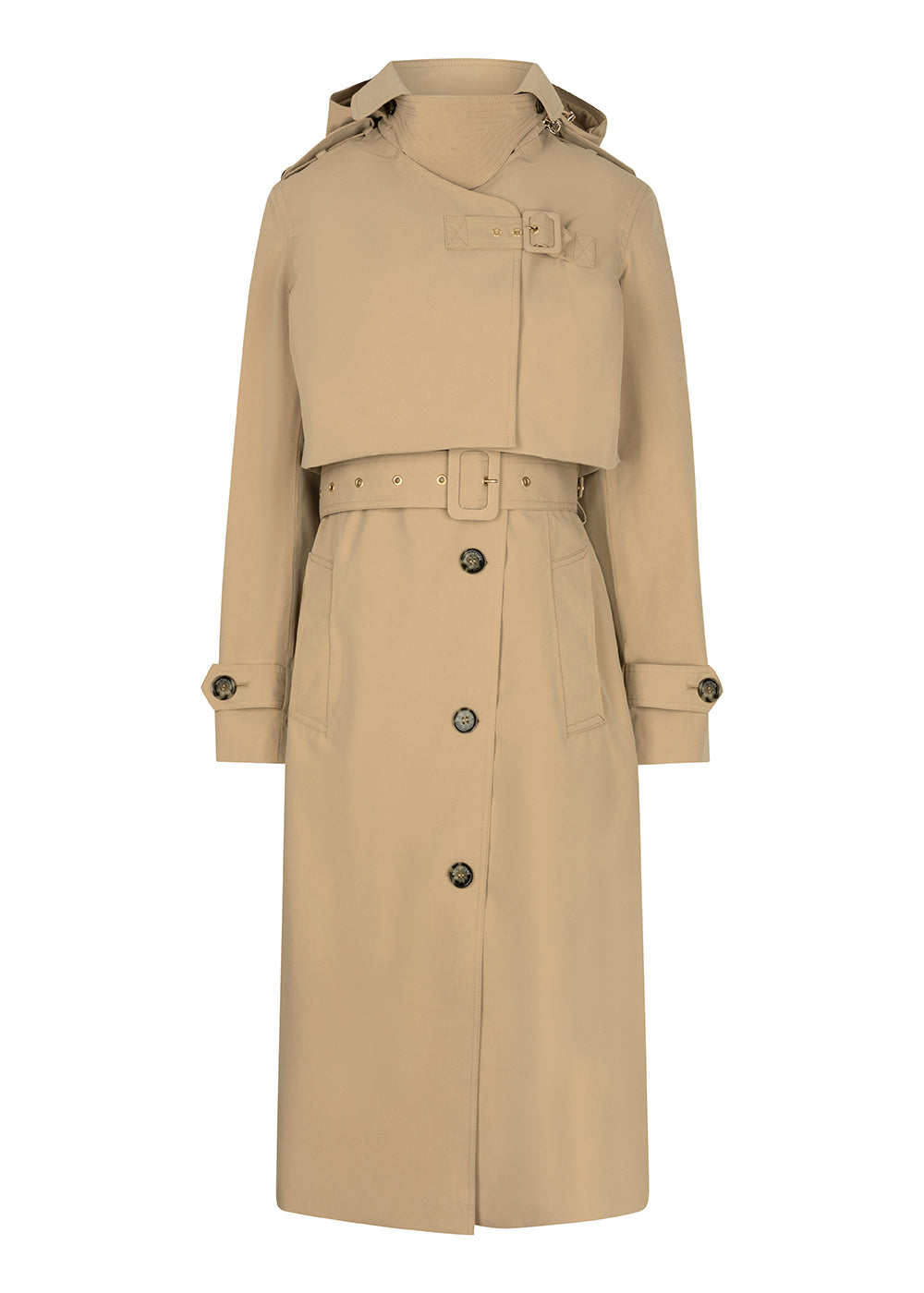 3-in-1 Trench Dress - Beige