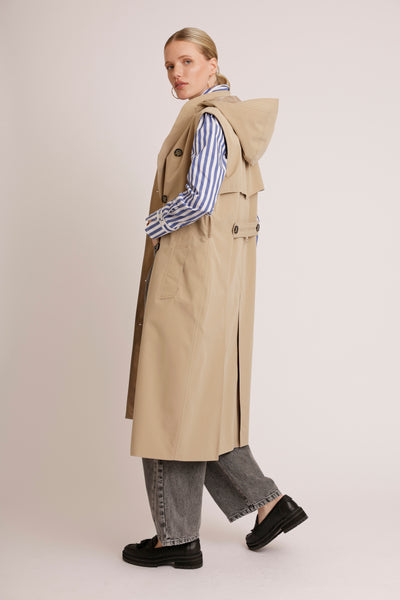 3-in-1 Trench-Dress | Beige