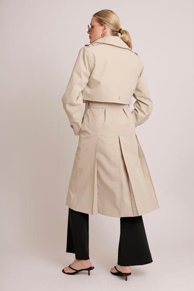 3-in-1 Trench-Dress | Crème