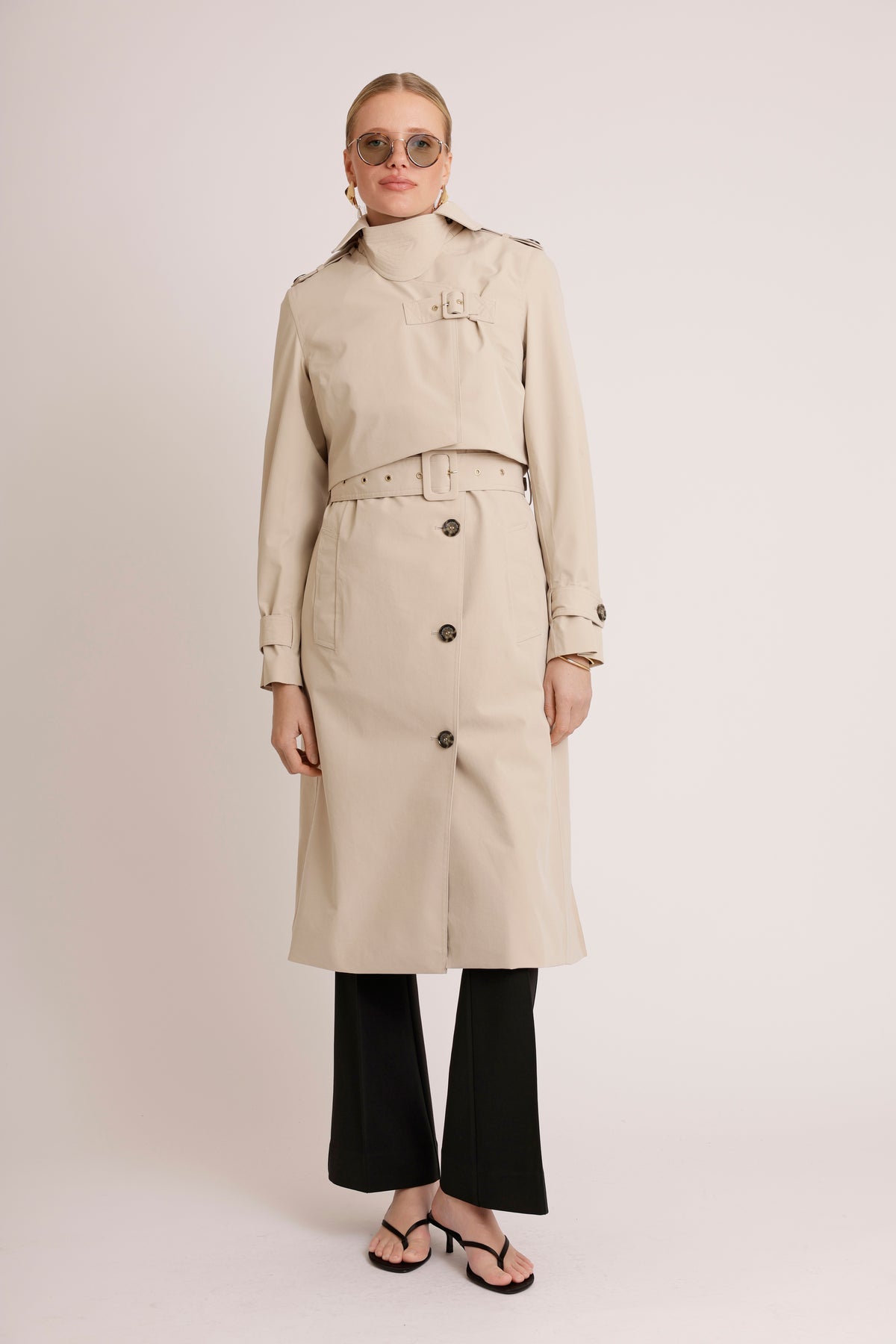 3-in-1 Trench-Dress | Crème