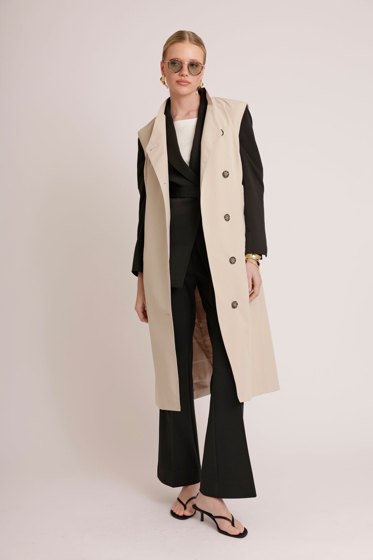 3-in-1 Trench-Dress | Crème