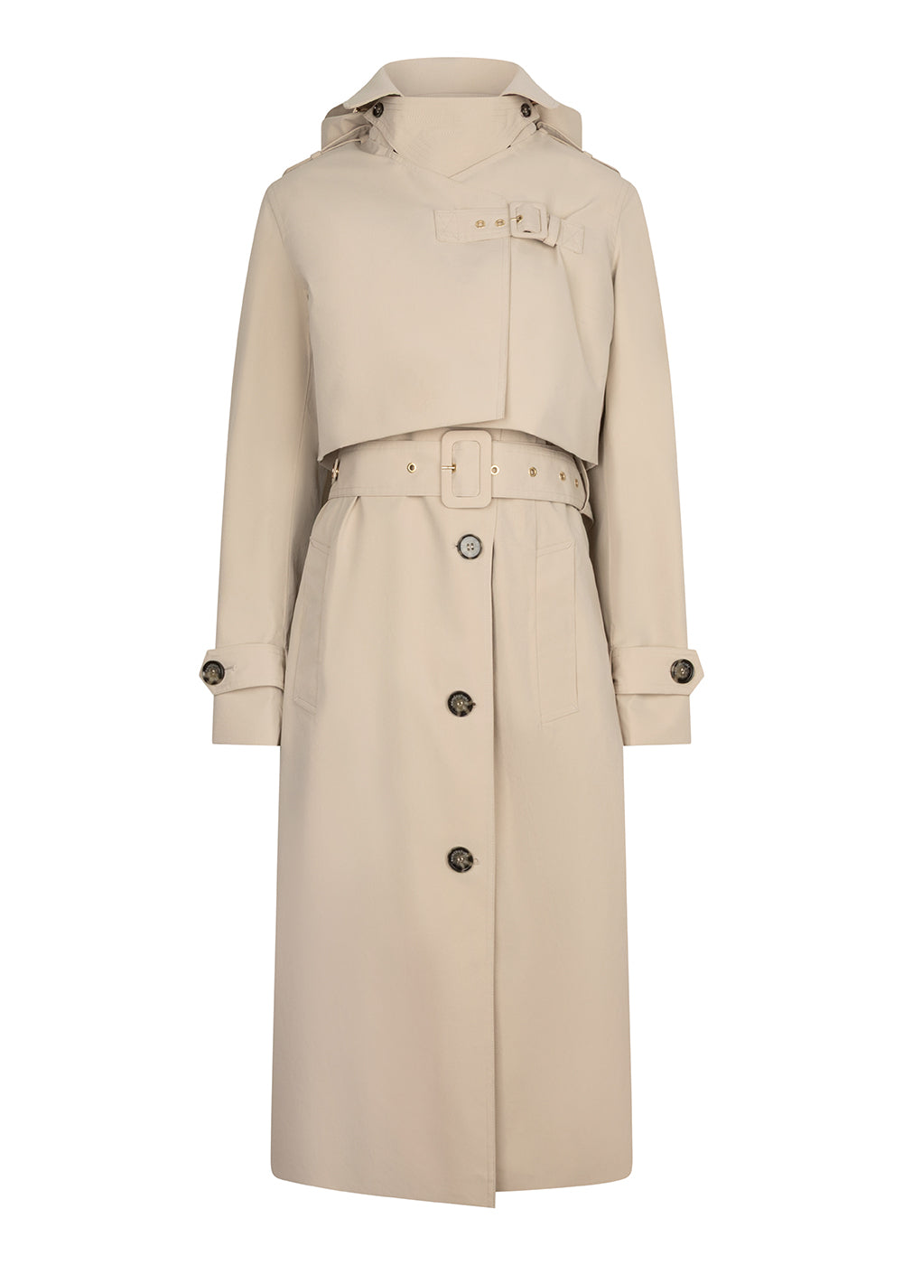3-in-1 Trench Dress - Cream