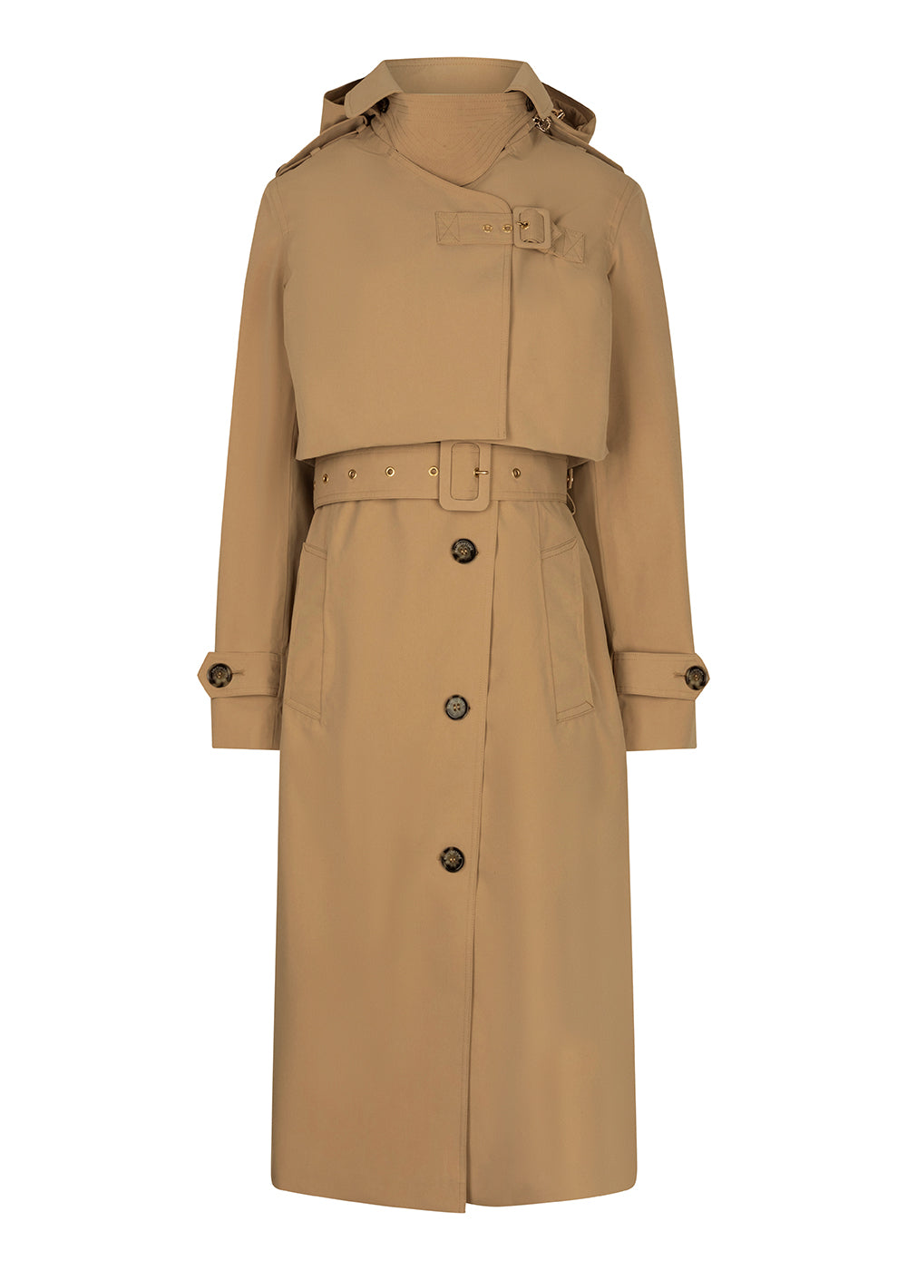 3-in-1 Trench Dress - Soft Brown