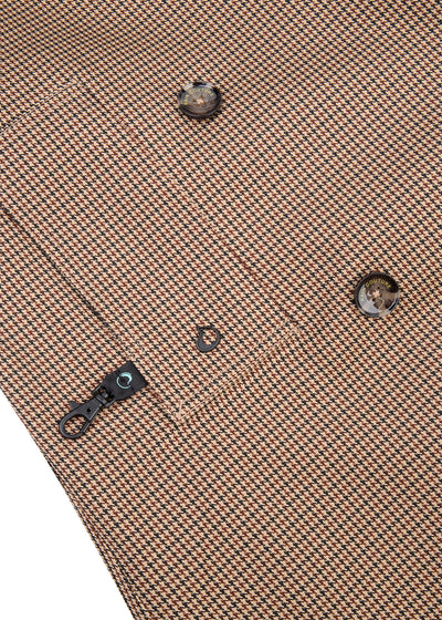Waterproof Straight-Fit Trenchcoat | Houndstooth Check