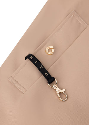 Waterdichte Straight Fit Waistbelt Coat | Beige Mat