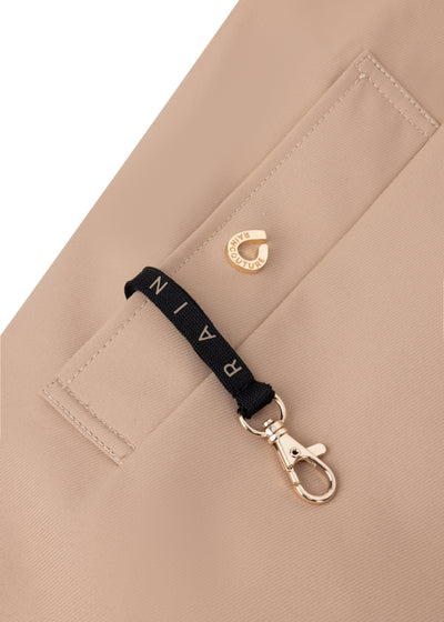 Waterdichte Straight Fit Waistbelt Coat | Beige Mat