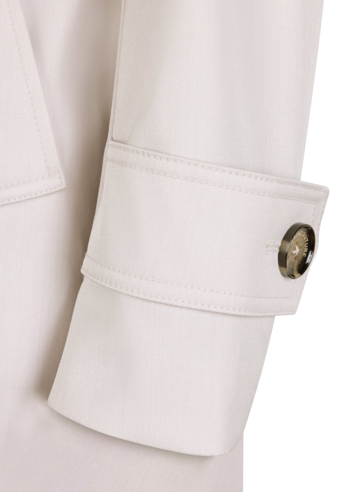 Waterdichte Straight Fit Waistbelt Coat | Lichtgrijs Melange
