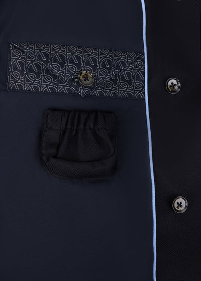 Waterdichte Straight Fit Waistbelt Coat | Mat Zwart