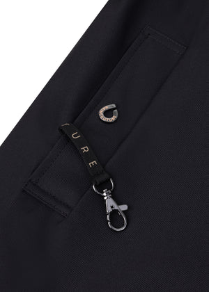 Waterdichte Straight Fit Waistbelt Coat | Mat Zwart