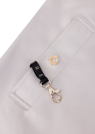 Waterdichte Straight Fit Waistbelt Coat | Zilvergrijs