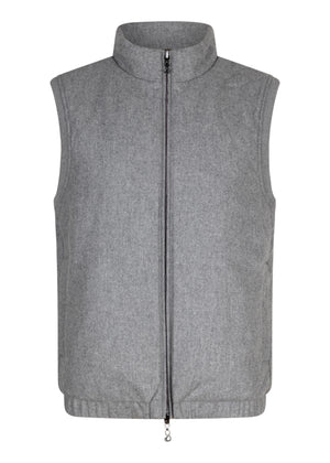 Wool Bodywarmer Jacket | Gray Wool